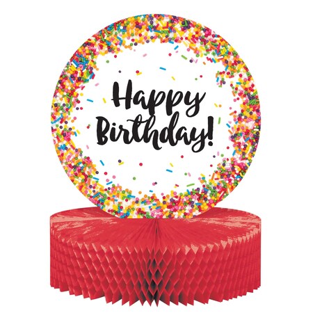 Creative Converting Confetti Sprinkles Centerpiece, 9"x12", 6PK 324673